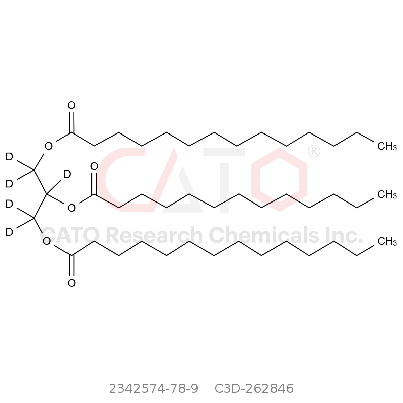 CAS No.:2342574-78-9,2-（十三烷氧基）丙烷-1,3-二基-1,1,2,3,3-d5-二十三烷酸酯