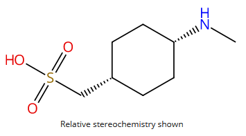 顺式-4-(甲基氨基)环己烷甲磺酸 cis-4-(Methylamino)cyclohexanemethanesulfonic acid CAS 2749888-23-9 结构式 Chemical Structure