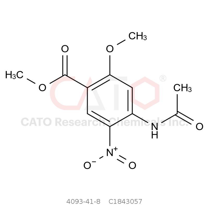 CAS No.:4093-41-8,2-甲氧基-4-乙酰氨基-5-硝基苯甲酸甲酯
