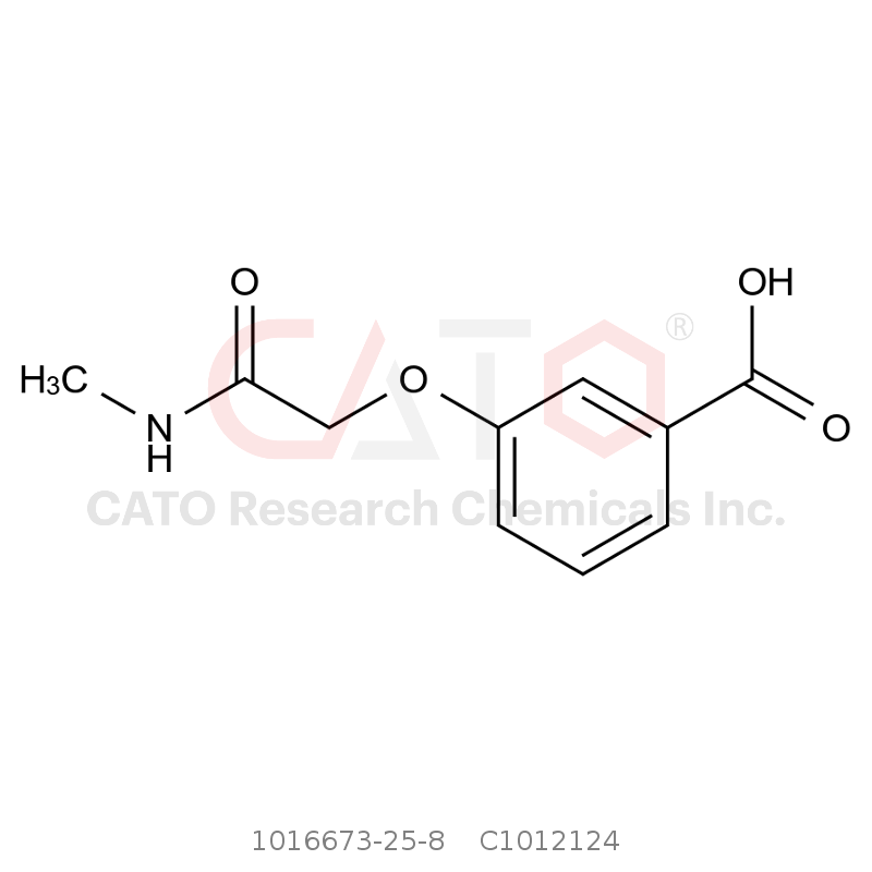 CAS No.:1016673-25-8,3-(2-(Methylamino)-2-oxoethoxy)benzoic acid