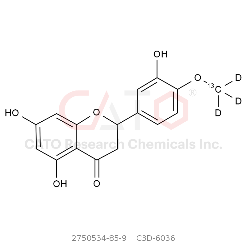 CAS No.:2750534-85-9,rac-橙皮素-13C-d3