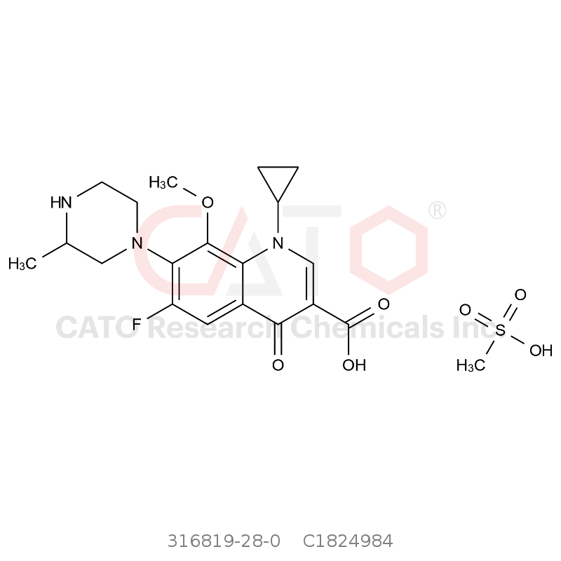 CAS No.:316819-28-0,甲磺酸加替沙星