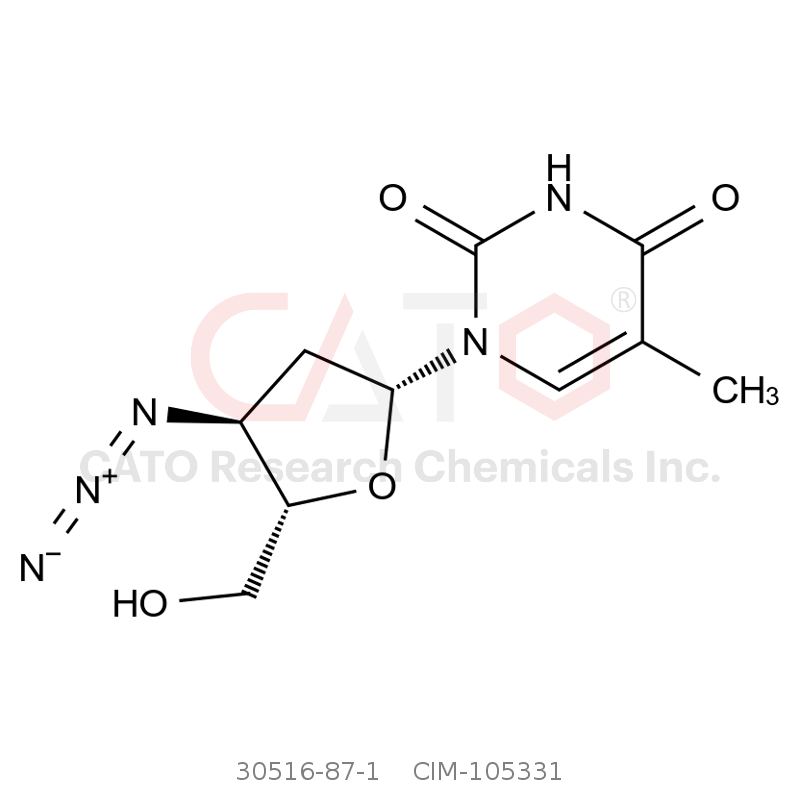 CAS No.:30516-87-1,3'-Azido-3'-deoxythymidine