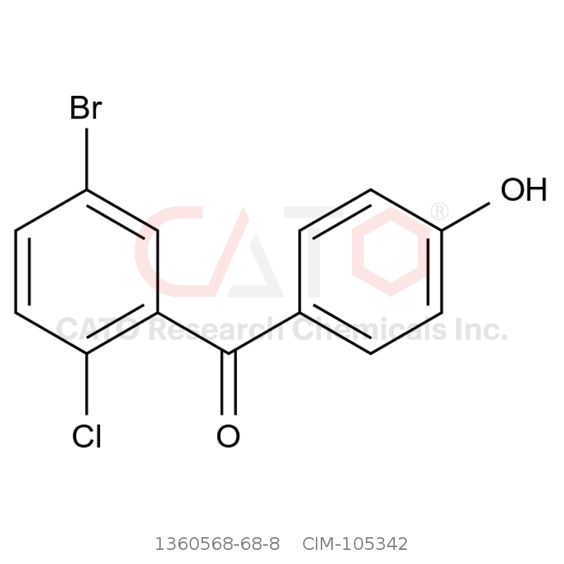 CAS No.:1360568-68-8,(5-Bromo-2-chlorophenyl)(4-hydroxyphenyl)methanone