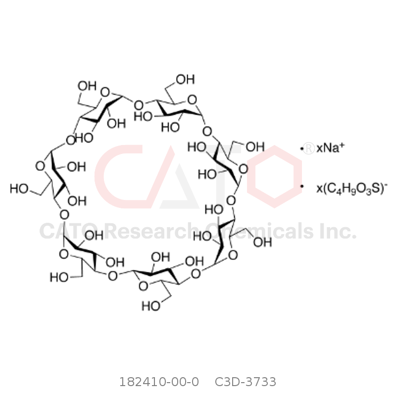 CAS No.:182410-00-0,β-环糊精 ·x磺丁基醚 ·x钠盐