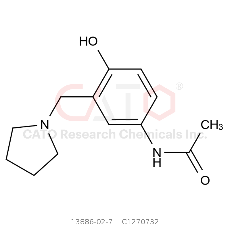 CAS No.:13886-02-7,N-(4-羟基-3-(1-吡咯烷甲苯基)乙酰胺