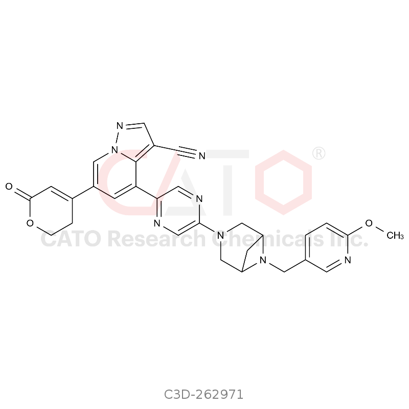 4-（5-（6-（6-（6-甲氧基吡啶-3-基）甲基）-3,6-二氮双环[3.1.1]庚烷-3-基）吡嗪-2-基）-6-（6-氧基-3,6-二氢-2H-吡喃-4-基）吡拉唑[1,5-a]吡啶-3-碳腈