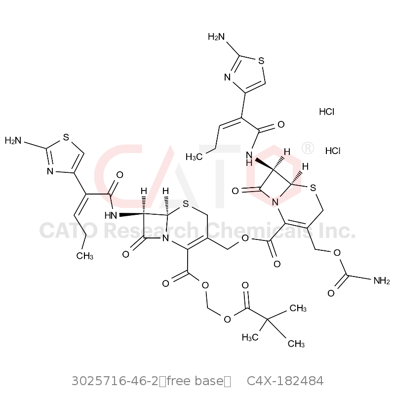 CAS No.:3025716-46-2（free base）,Cefcapene Impurity 12  Dihydrochloride