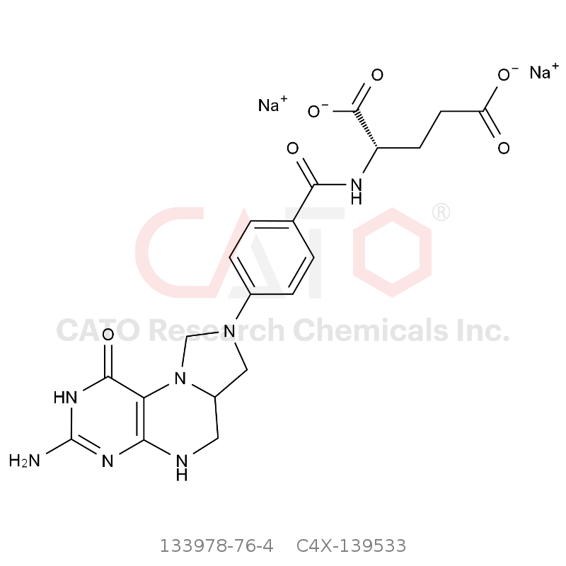 CAS No.:133978-76-4,Calcium Folinate EP Impurity I disodium salt