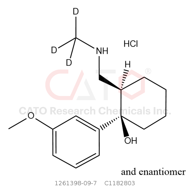 CAS No.:1261398-09-7,N-Desmethyl Tramadol-d3 HCl
