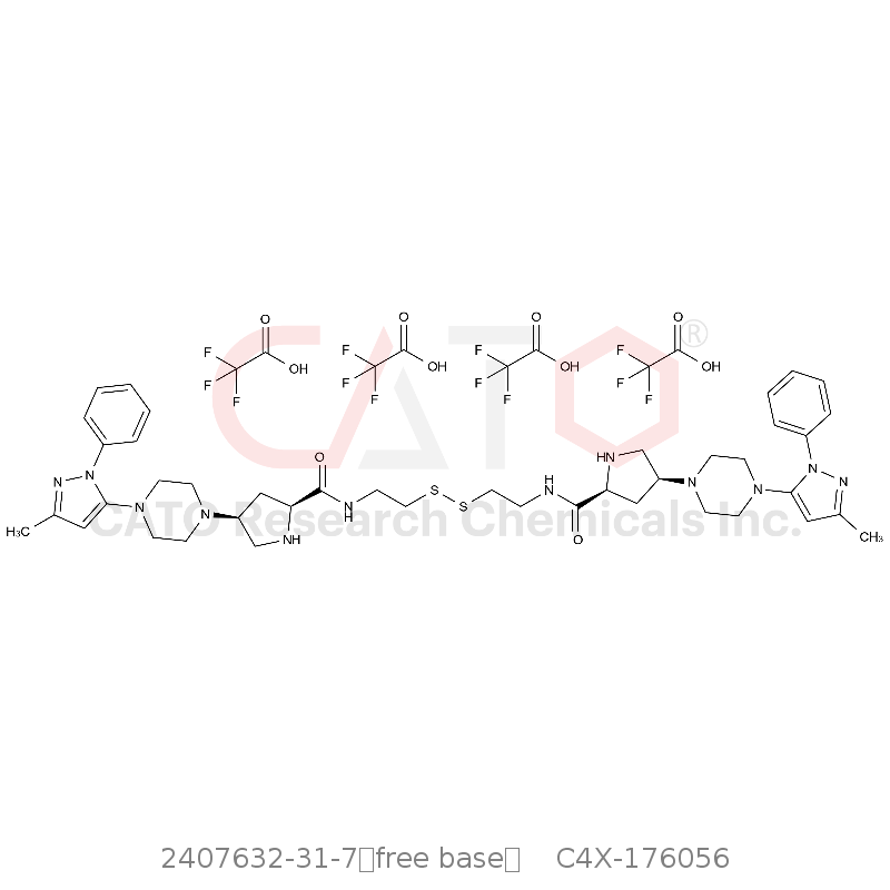 CAS No.:2407632-31-7（free base）,替格列汀杂质56 TFA