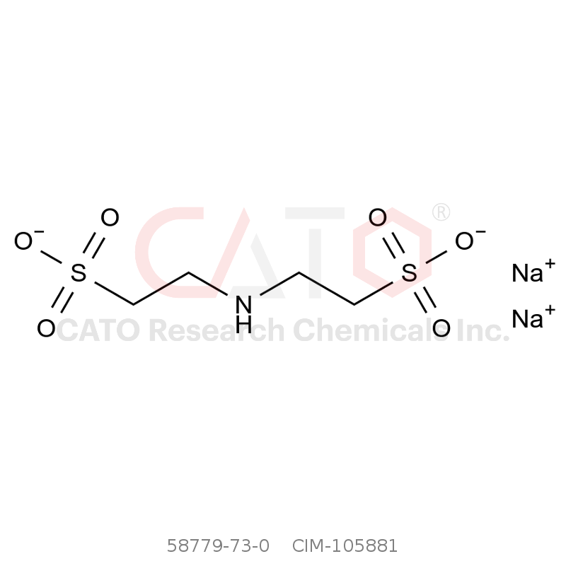 CAS No.:58779-73-0,2,2'-氮杂二亚基双(乙烷-1-磺酸)，二钠盐