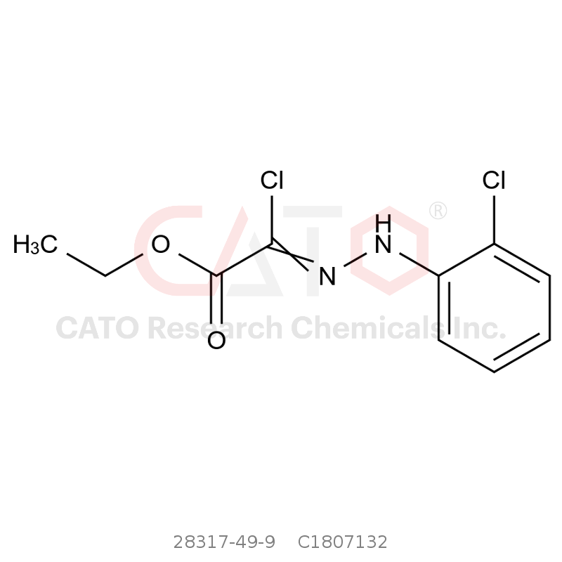 CAS No.:28317-49-9,Ethyl-2-chloro-2-[2-(2-chlorophenyl)hydrazin-1-ylidene]acetate