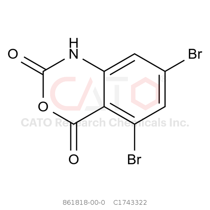 CAS No.:861818-00-0,5,7-二溴-1H-苯并[d][1,3]恶嗪-2,4-二酮