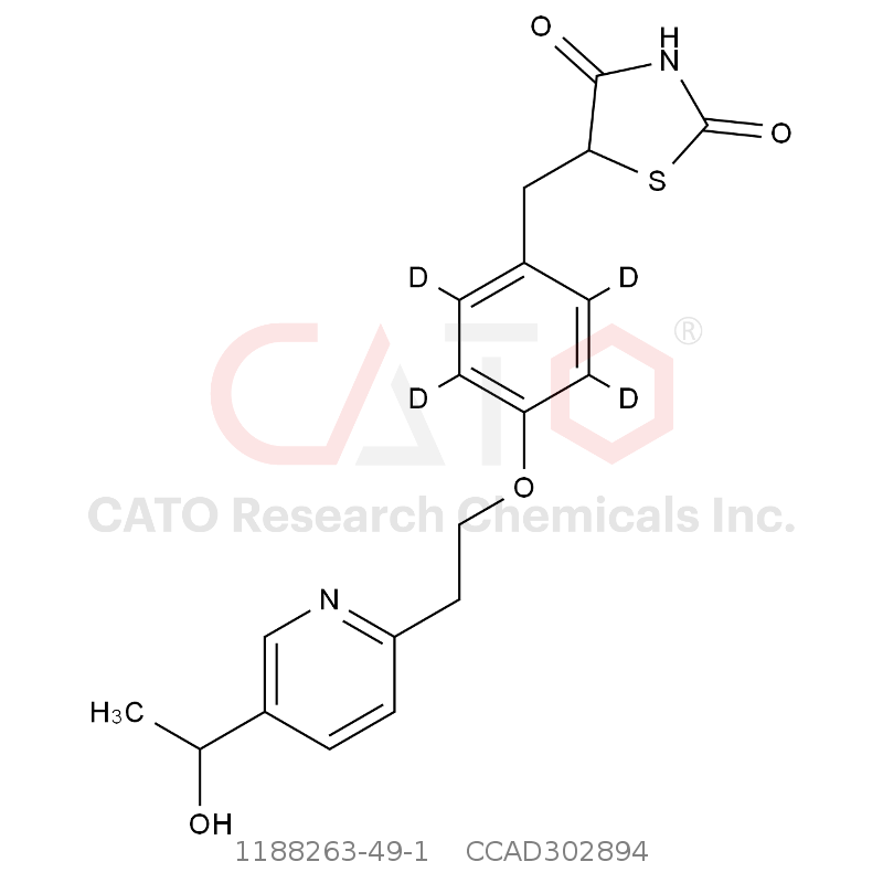 CAS No.:1188263-49-1,羟基吡格列酮-d4 (M-IV)