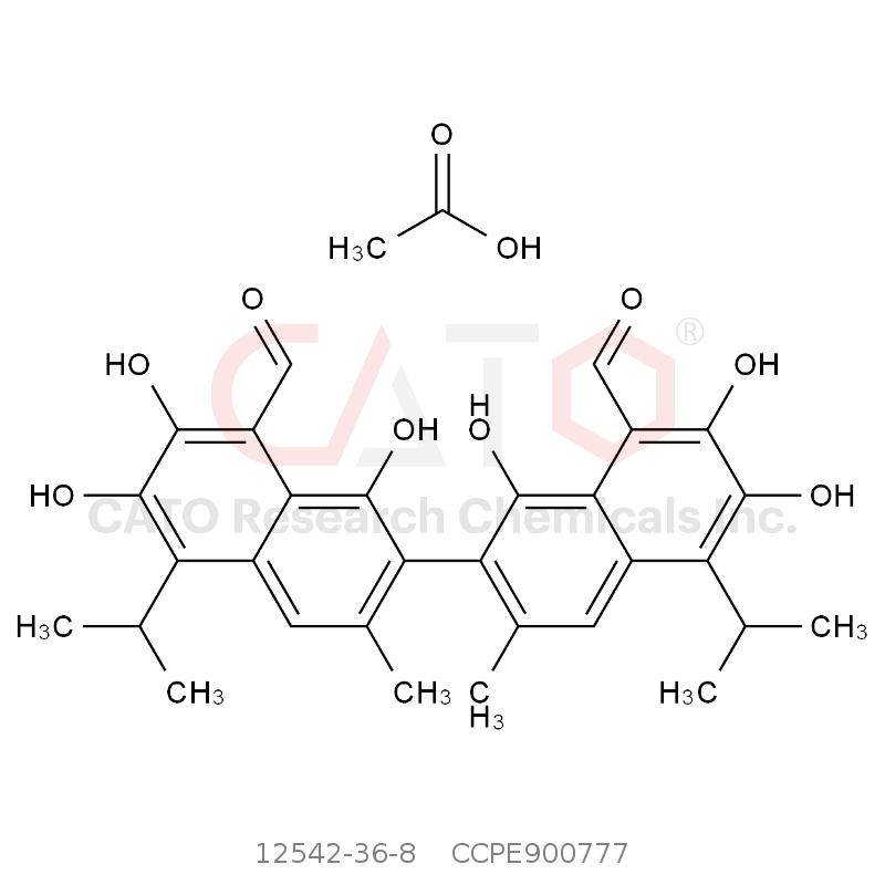CAS No.:12542-36-8,醋酸棉酚