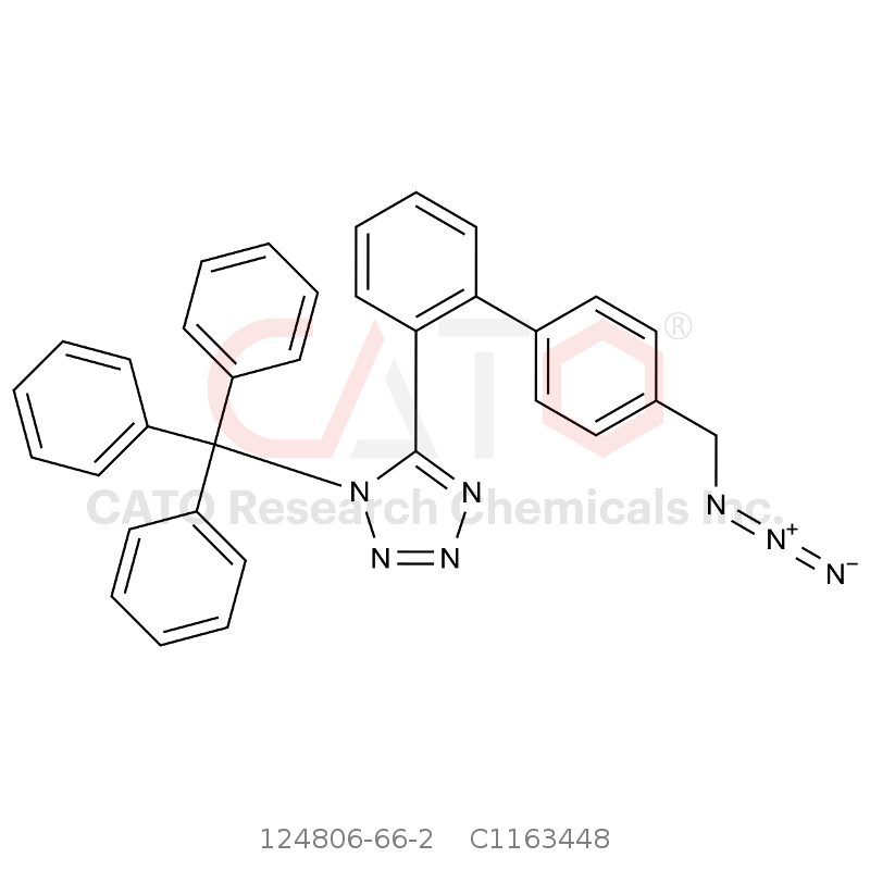 CAS No.:124806-66-2,5-（4'-（叠氮甲基）-[1,1'-联苯]-2-基）-1-三苯甲基-1H-四唑