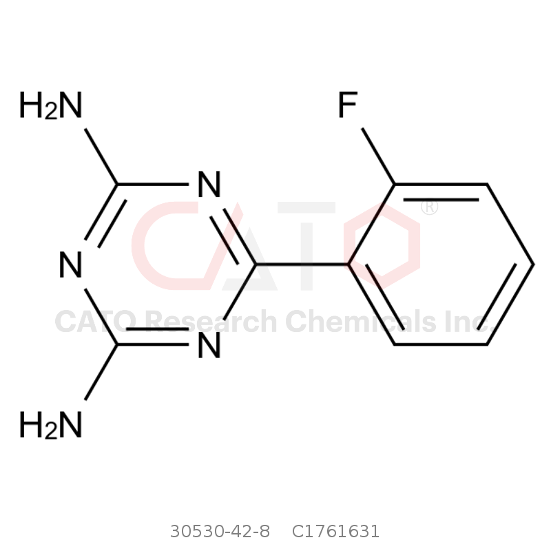 CAS No.:30530-42-8,2,4-二氨基-6-(2-氟苯基)-1,3,5-三嗪