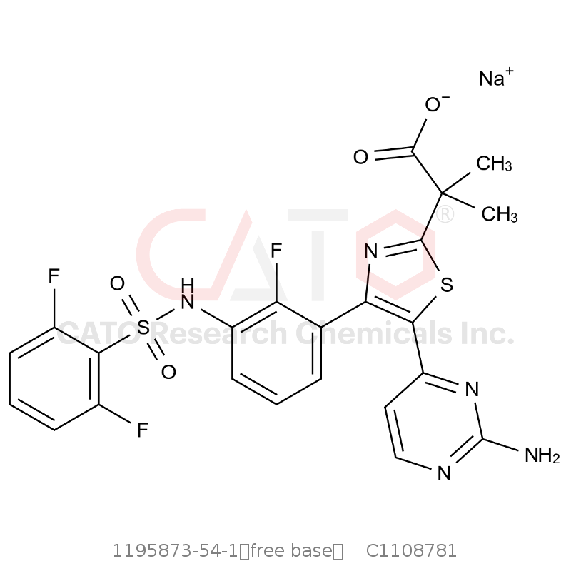 CAS No.:1195873-54-1（free base）,达拉非尼杂质N11 钠盐