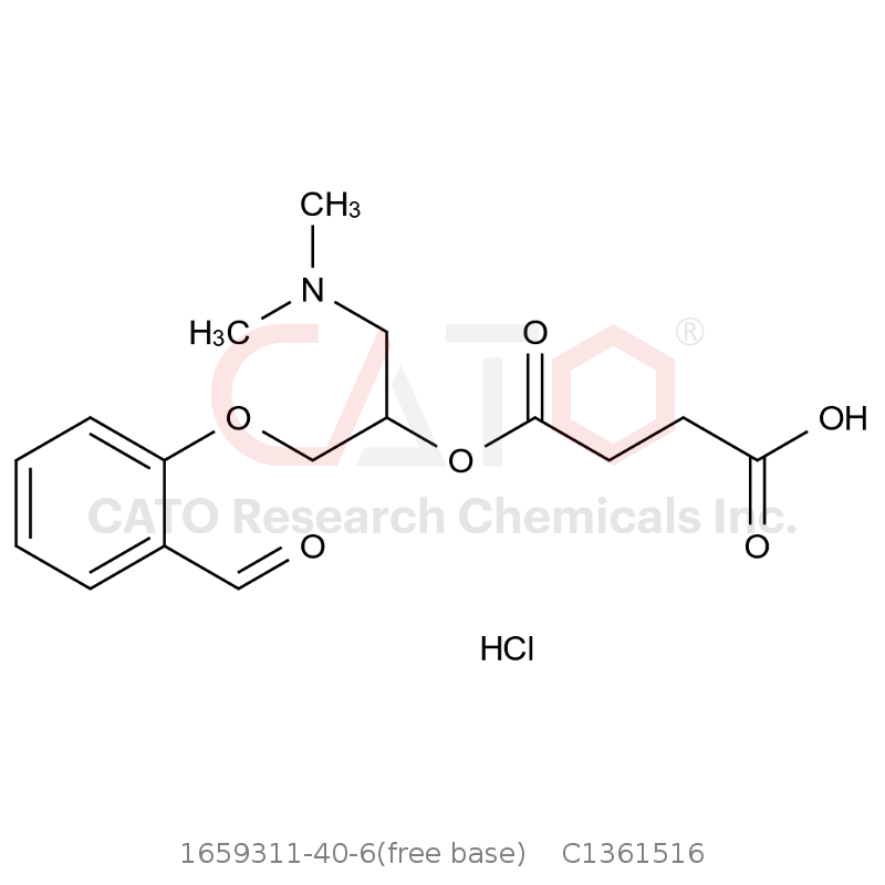CAS No.:1659311-40-6(free base),Sarpogrelate Impurity 17 HCl