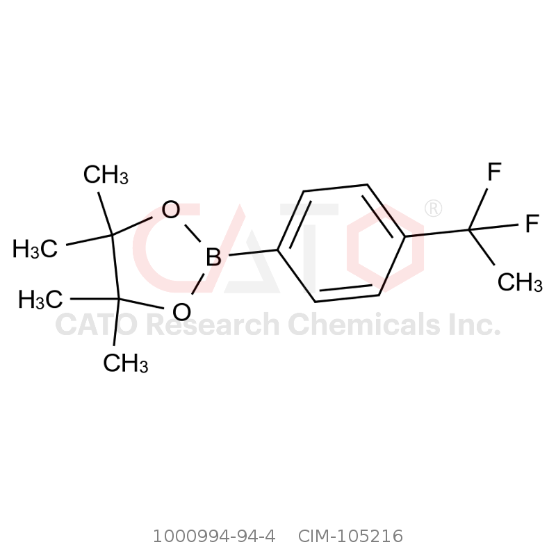 CAS No.:1000994-94-4,4-(1,1-Difluoroethyl)phenylboronic Acid Pinacol Ester