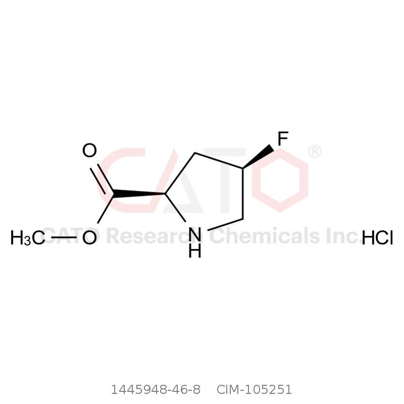 CAS No.:1445948-46-8,Methyl (2R,4R)-4-fluoropyrrolidine-2-carboxylate hydrochloride