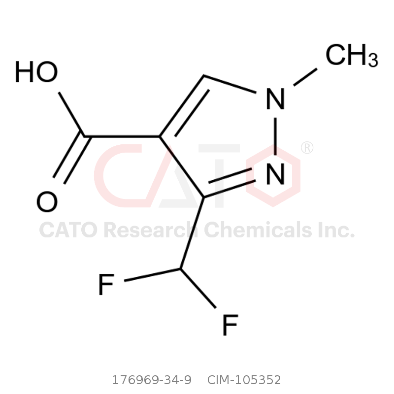 CAS No.:176969-34-9,3-(Difluoromethyl)-1-methyl-1H-pyrazole-4-carboxylic Acid