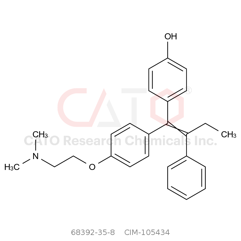 CAS No.:68392-35-8,4-(1-(4-(2-(二甲基氨基)乙氧基)苯基)-2-苯基丁-1-烯-1-基)苯酚