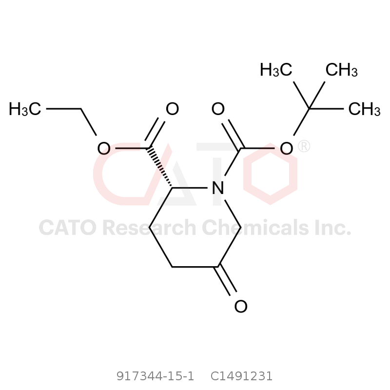 CAS No.:917344-15-1,(R)-1-tert-Butyl 2-ethyl 5-oxopiperidine-1,2-dicarboxylate