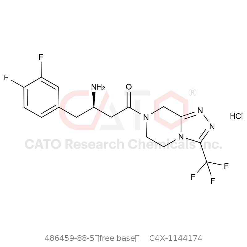 CAS No.:486459-88-5（free base）,Sitagliptin Impurity 174 HCl