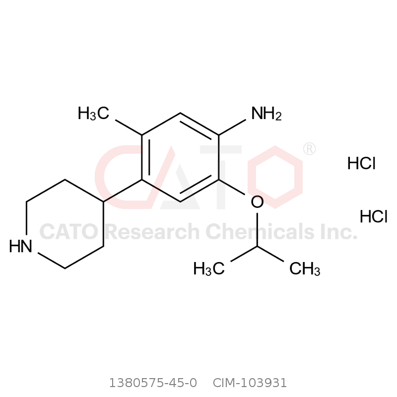 CAS No.:1380575-45-0,2-异丙氧基-5-甲基-4-(哌啶-4-基)苯胺二盐酸盐