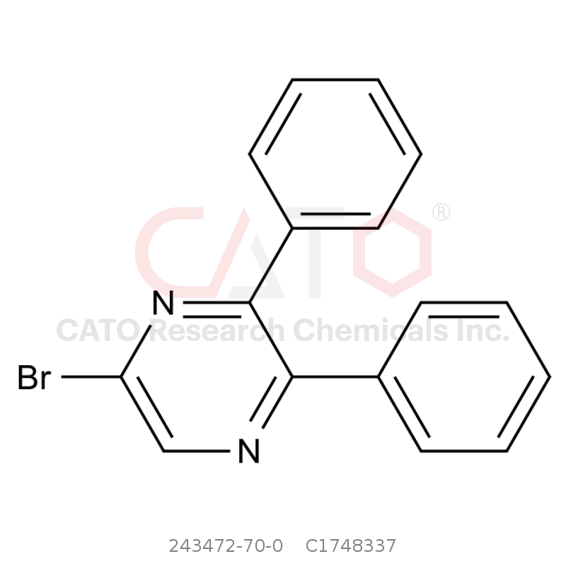 CAS No.:243472-70-0,5-Bromo-2,3-diphenylpyrazine