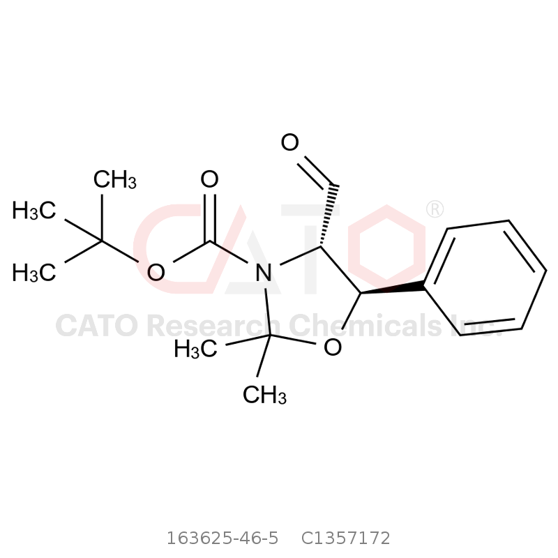 CAS No.:163625-46-5,tert-butyl (4S,5R)-4-formyl-2,2-dimethyl-5-phenyloxazolidine-3-carboxylate