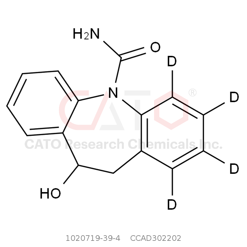 CAS No.:1020719-39-4,10,11-Dihydro-10-hydroxy Carbamazepine-D4