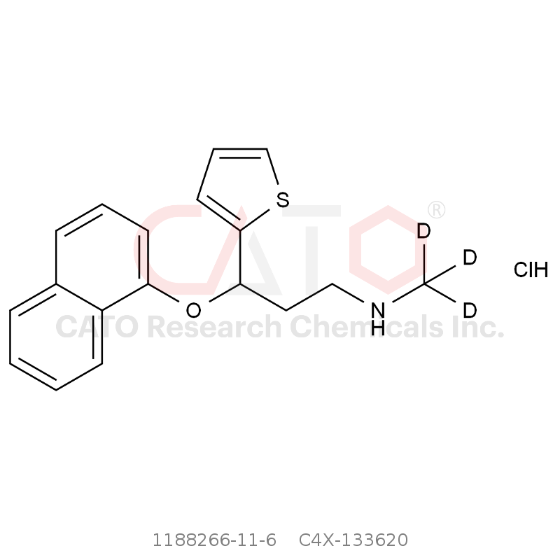 CAS No.:1188266-11-6,外消旋洛西汀-d3 盐酸盐