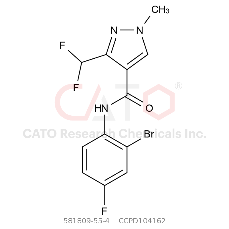 CAS No.:581809-55-4,N-(2-bromo-4-fluorophenyl)-3-(difluoromethyl)-1-methyl-1H-pyrazole-4-carboxamide