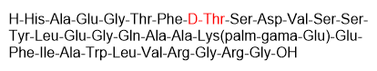 D-[Thr]7-Liraglutide 结构式