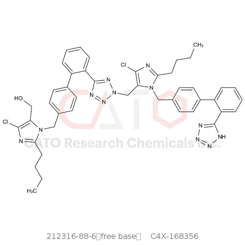 CAS No.:212316-88-6（free base）,Losartan Potassium EP Impurity M