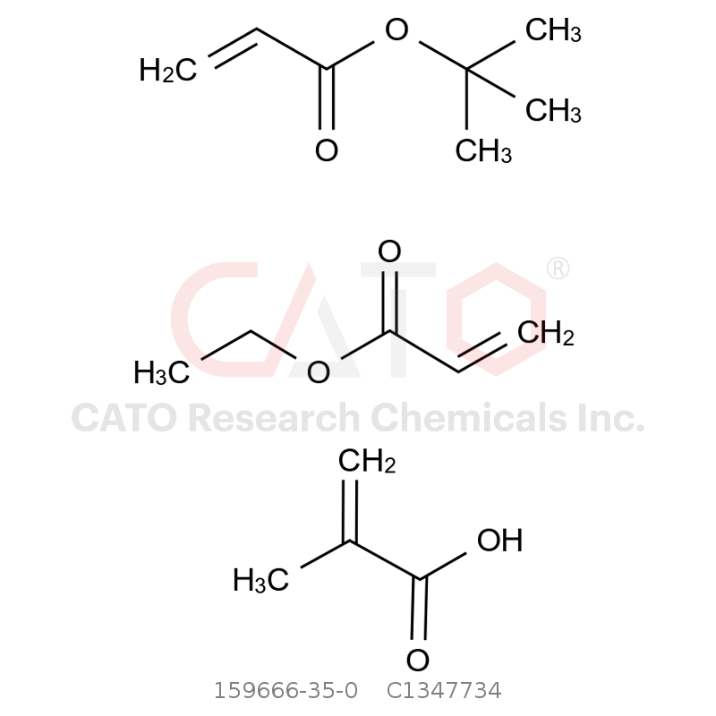 CAS No.:159666-35-0,甲基丙烯酸与丙烯酸叔丁酯和丙烯酸乙酯的化合物（1:1:1）