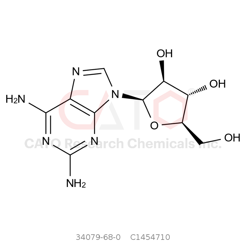 CAS No.:34079-68-0,(2R,3S,4S,5R)-2-(2,6-二氨基-9H-嘌呤-9-基)-5-(羟甲基)四氢呋喃-3,4-二醇