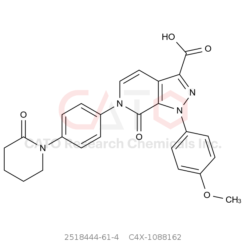 CAS No.:2518444-61-4,Apixaban 4,5-Dehydro Carboxylic Acid