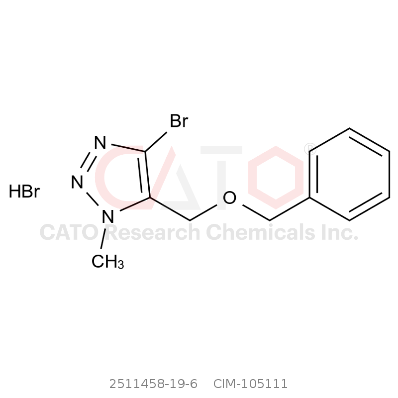 CAS No.:2511458-19-6,5-((Benzyloxy)methyl)-4-bromo-1-methyl-1H-1,2,3-triazole hydrobromide