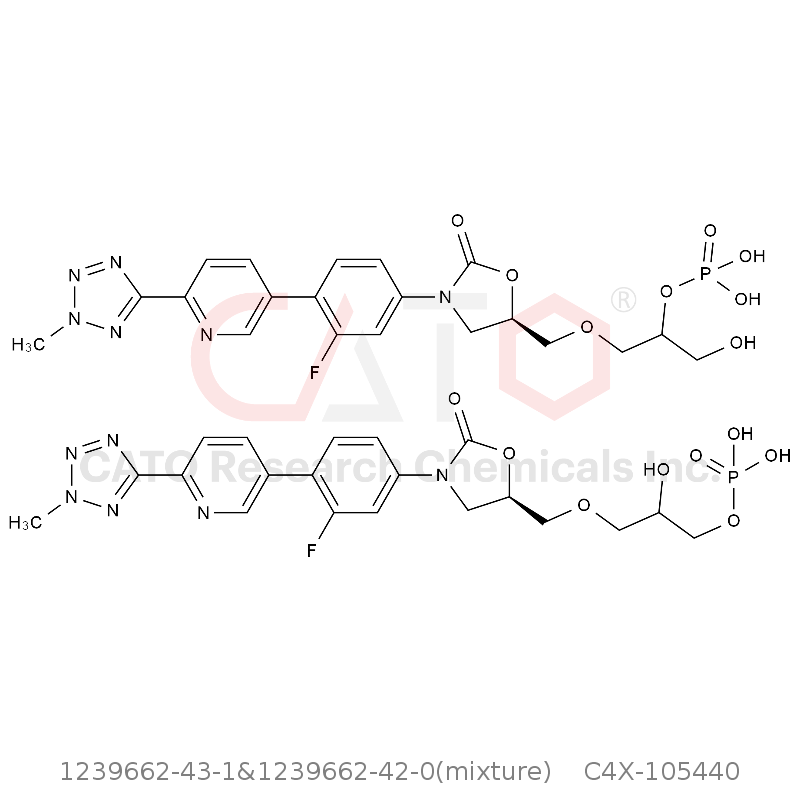 CAS No.:1239662-43-1&1239662-42-0(mixture),泰地唑胺杂质40