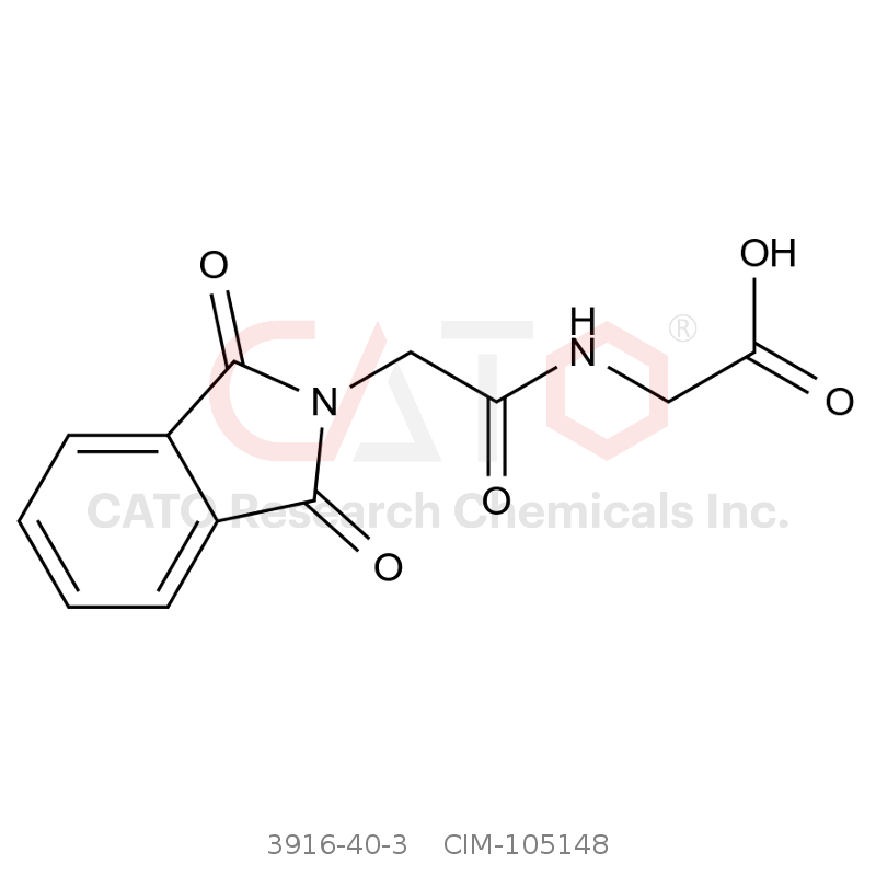 CAS No.:3916-40-3,(2-(1,3-Dioxoisoindolin-2-yl)acetyl)glycine