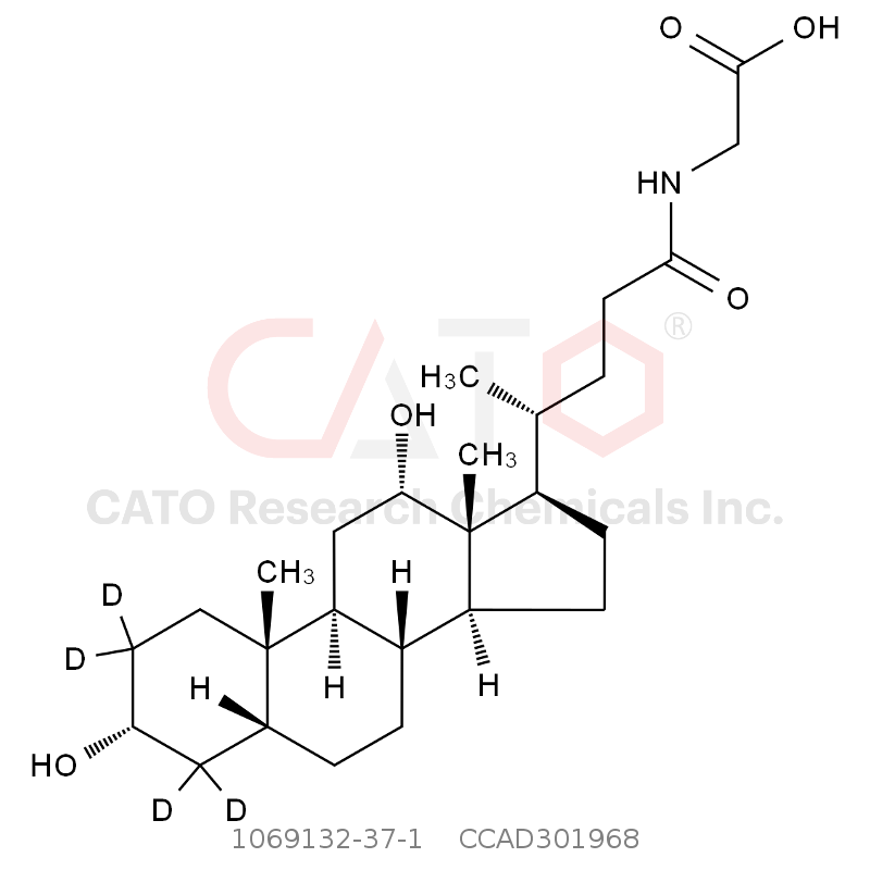 CAS No.:1069132-37-1,甘氨脱氧胆酸-2,2,4,4-D4