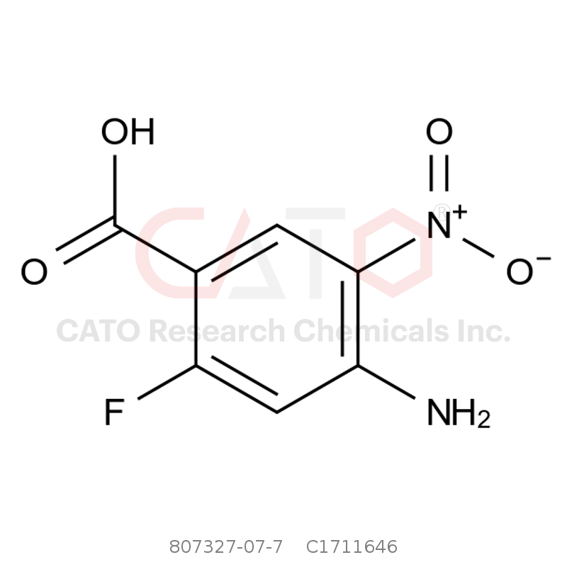CAS No.:807327-07-7,4-氨基-2-氟-5-硝基苯甲酸