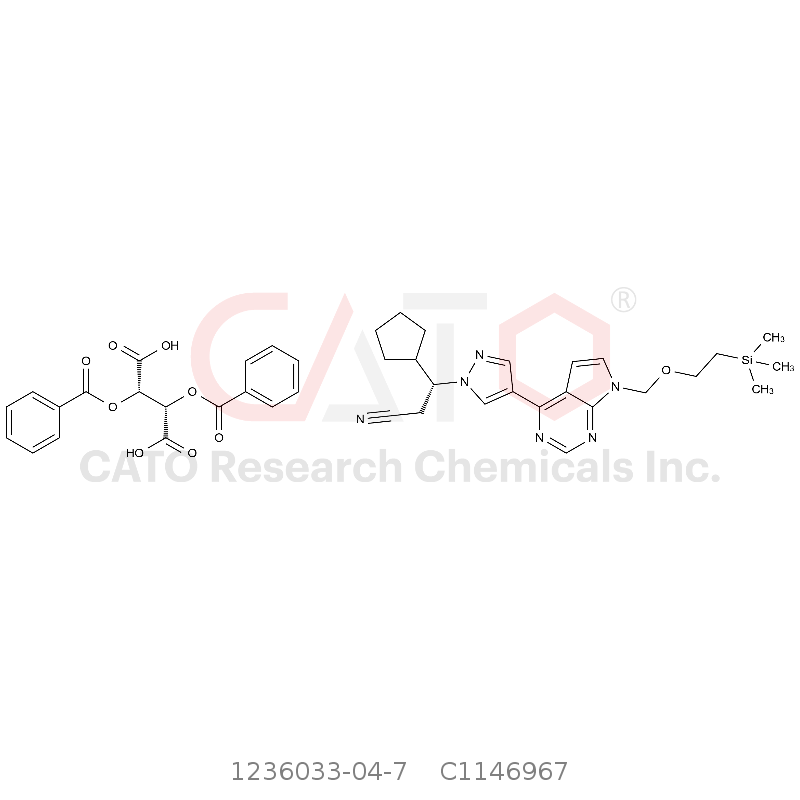 CAS No.:1236033-04-7,Ruxolitinib Impurity N4 Dibenzoyltartaric Acid Salt