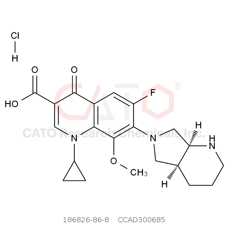 CAS No.:186826-86-8,盐酸莫西沙星