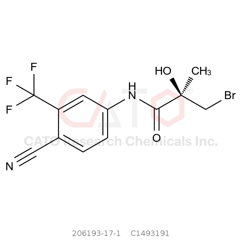 CAS No.:206193-17-1,(R)-3-溴-N-(4-氰基-3-(三氟甲基)苯基)-2-羟基-2-甲基丙酰胺