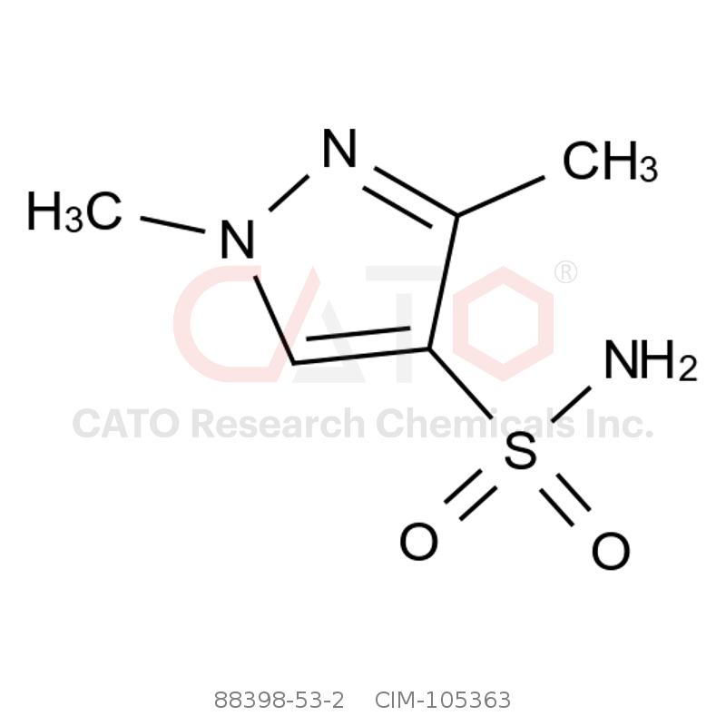 CAS No.:88398-53-2,1,3-Dimethyl-1H-pyrazole-4-sulfonamide